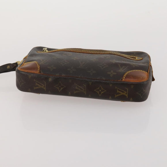 LOUIS VUITTON Monogram Vernis Clutch Bag 5 Set Beige LV Auth 191145