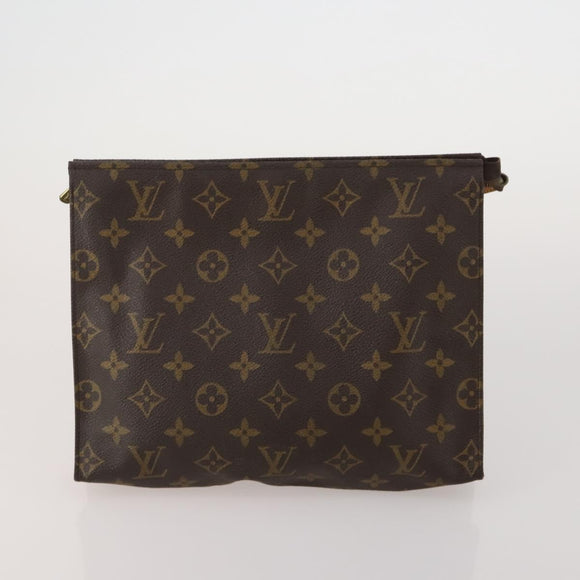 LOUIS VUITTON Monogram Vernis Clutch Bag 5 Set Beige LV Auth 191145