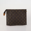 LOUIS VUITTON Monogram Vernis Clutch Bag 5 Set Beige LV Auth 191145-8
