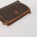 CELINE Macadam Canvas Clutch Bag PVC Suede 4 Set Brown Beige blue Auth 191147-11