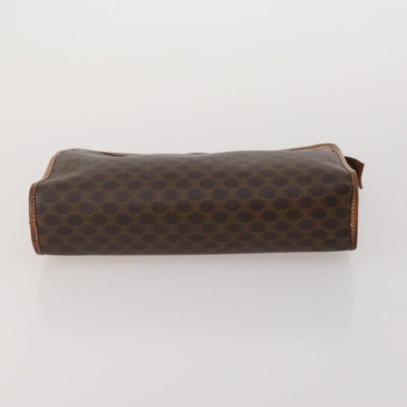 CELINE Macadam Canvas Clutch Bag PVC Suede 4 Set Brown Beige blue Auth 191147
