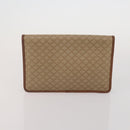 CELINE Macadam Canvas Clutch Bag PVC Suede 4 Set Brown Beige blue Auth 191147-15