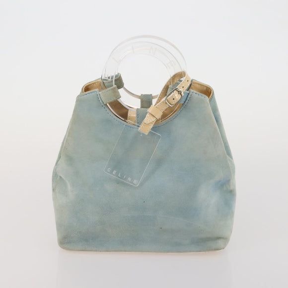 CELINE Macadam Canvas Clutch Bag PVC Suede 4 Set Brown Beige blue Auth 191147