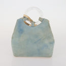 CELINE Macadam Canvas Clutch Bag PVC Suede 4 Set Brown Beige blue Auth 191147-21