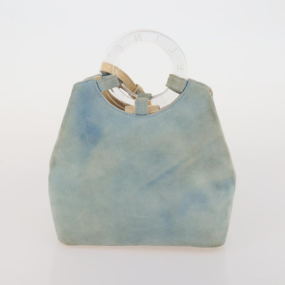 CELINE Macadam Canvas Clutch Bag PVC Suede 4 Set Brown Beige blue Auth 191147