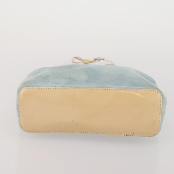 CELINE Macadam Canvas Clutch Bag PVC Suede 4 Set Brown Beige blue Auth 191147