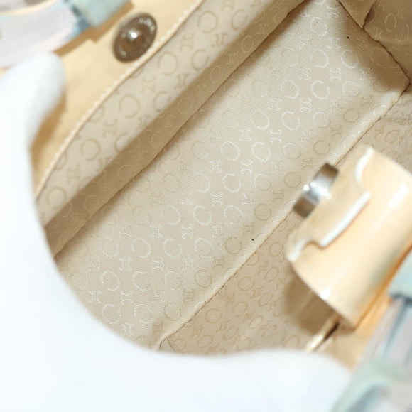 CELINE Macadam Canvas Clutch Bag PVC Suede 4 Set Brown Beige blue Auth 191147