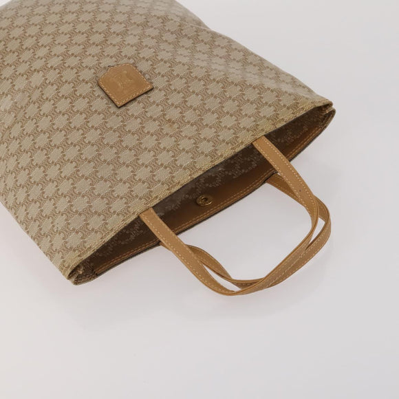 CELINE Macadam Canvas Clutch Bag PVC Suede 4 Set Brown Beige blue Auth 191147