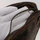 LOUIS VUITTON Monogram Clutch Bag Nylon Leather 5 Set Green Beige LV Auth 191149-16