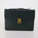 LOUIS VUITTON Monogram Clutch Bag Nylon Leather 5 Set Green Beige LV Auth 191149-23