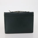 LOUIS VUITTON Monogram Clutch Bag Nylon Leather 5 Set Green Beige LV Auth 191149-24