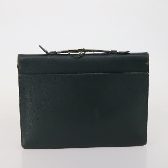 LOUIS VUITTON Monogram Clutch Bag Nylon Leather 5 Set Green Beige LV Auth 191149