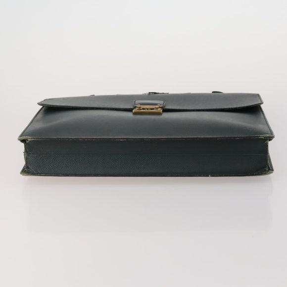 LOUIS VUITTON Monogram Clutch Bag Nylon Leather 5 Set Green Beige LV Auth 191149