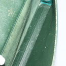 LOUIS VUITTON Monogram Clutch Bag Nylon Leather 5 Set Green Beige LV Auth 191149-28