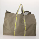 LOUIS VUITTON Monogram Clutch Bag Nylon Leather 5 Set Green Beige LV Auth 191149-3