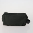 LOUIS VUITTON Monogram Clutch Bag Nylon Leather 5 Set Green Beige LV Auth 191149-7