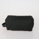 LOUIS VUITTON Monogram Clutch Bag Nylon Leather 5 Set Green Beige LV Auth 191149-8