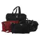 PRADA Shoulder Bag Nylon 4 Set Red Black Auth 191150-1
