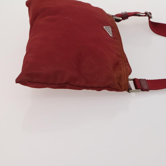 PRADA Shoulder Bag Nylon 4 Set Red Black Auth 191150