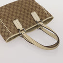 GUCCI GG Canvas Shoulder Bag Suede 5 Set Beige Black Auth 191151-16