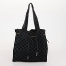 GUCCI GG Canvas Shoulder Bag Suede 5 Set Beige Black Auth 191151-24