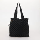 GUCCI GG Canvas Shoulder Bag Suede 5 Set Beige Black Auth 191151-25