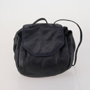 LOEWE Shoulder Bag Leather Canvas 3 Set Black Orange Auth 191153-10