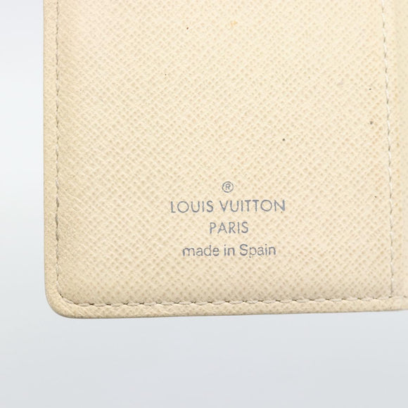 LOUIS VUITTON Damier Azur Agenda PM Day Planner Cover R20706 LV Auth 191157A