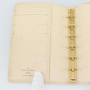 LOUIS VUITTON Damier Azur Agenda PM Day Planner Cover R20706 LV Auth 191157A-14