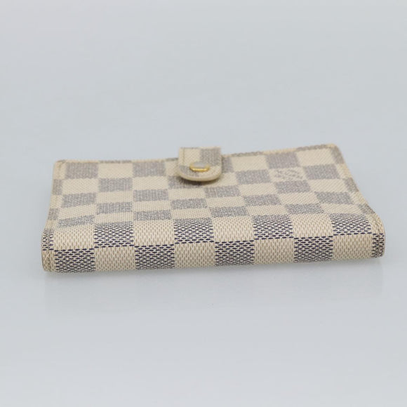 LOUIS VUITTON Damier Azur Agenda PM Day Planner Cover R20706 LV Auth 191157A