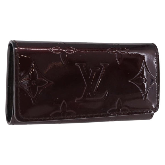 LOUIS VUITTON Vernis Multicles 4 Case Rouge Favist Amarrant M91542 Auth 191162A