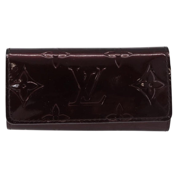 LOUIS VUITTON Vernis Multicles 4 Case Rouge Favist Amarrant M91542 Auth 191162A