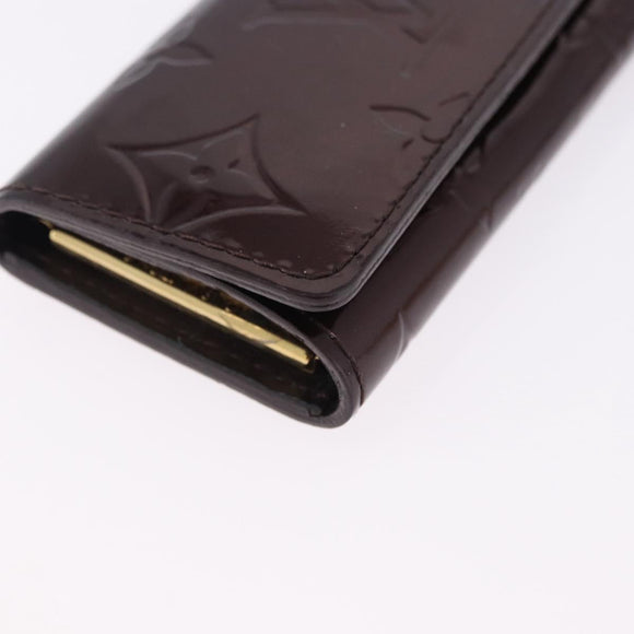 LOUIS VUITTON Vernis Multicles 4 Case Rouge Favist Amarrant M91542 Auth 191162A