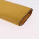 HERMES Serie Key Case Leather Courchevel Yellow Auth 191163M-16