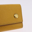HERMES Serie Key Case Leather Courchevel Yellow Auth 191163M-17