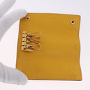 HERMES Serie Key Case Leather Courchevel Yellow Auth 191163M-8
