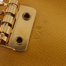 HERMES Serie Key Case Leather Courchevel Yellow Auth 191163M-11