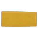 HERMES Serie Key Case Leather Courchevel Yellow Auth 191163M-2