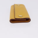 HERMES Serie Key Case Leather Courchevel Yellow Auth 191163M-3