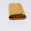 HERMES Serie Key Case Leather Courchevel Yellow Auth 191163M-4