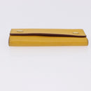 HERMES Serie Key Case Leather Courchevel Yellow Auth 191163M-6