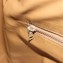 CELINE Macadam Tote Bag PVC Leather Brown Gold Tone Auth 191179-24