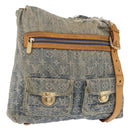 LOUIS VUITTON Monogram Denim Buggy GM Shoulder Bag Blue M95048 LV Auth 191180-1