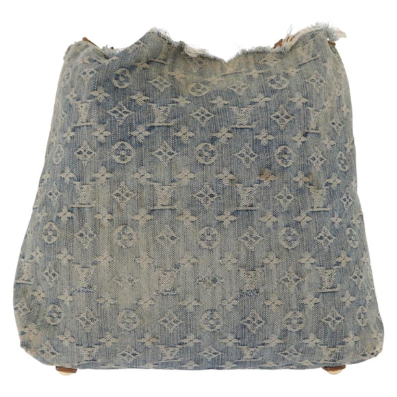 LOUIS VUITTON Monogram Denim Buggy GM Shoulder Bag Blue M95048 LV Auth 191180