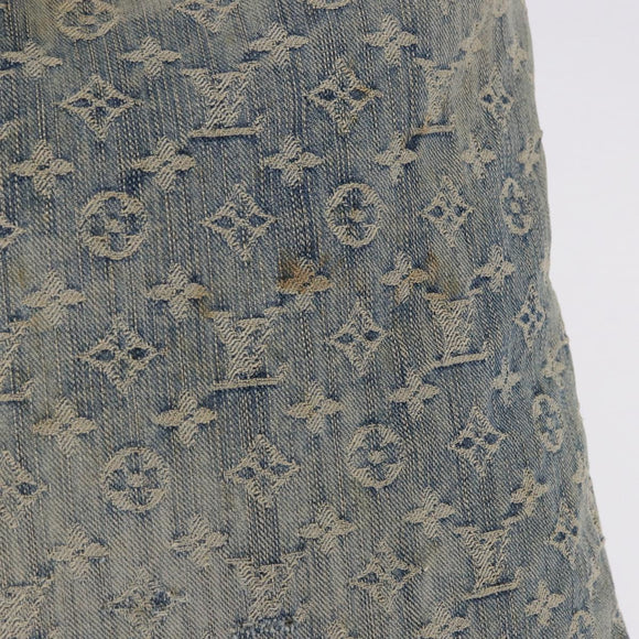 LOUIS VUITTON Monogram Denim Buggy GM Shoulder Bag Blue M95048 LV Auth 191180