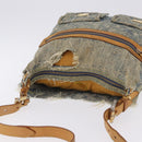 LOUIS VUITTON Monogram Denim Buggy GM Shoulder Bag Blue M95048 LV Auth 191180-7