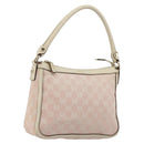 GUCCI GG Canvas Shoulder Bag Pink Gold 146244 Auth 191250A-1