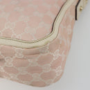 GUCCI GG Canvas Shoulder Bag Pink Gold 146244 Auth 191250A-8