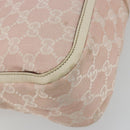 GUCCI GG Canvas Shoulder Bag Pink Gold 146244 Auth 191250A-17