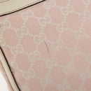 GUCCI GG Canvas Shoulder Bag Pink Gold 146244 Auth 191250A-9